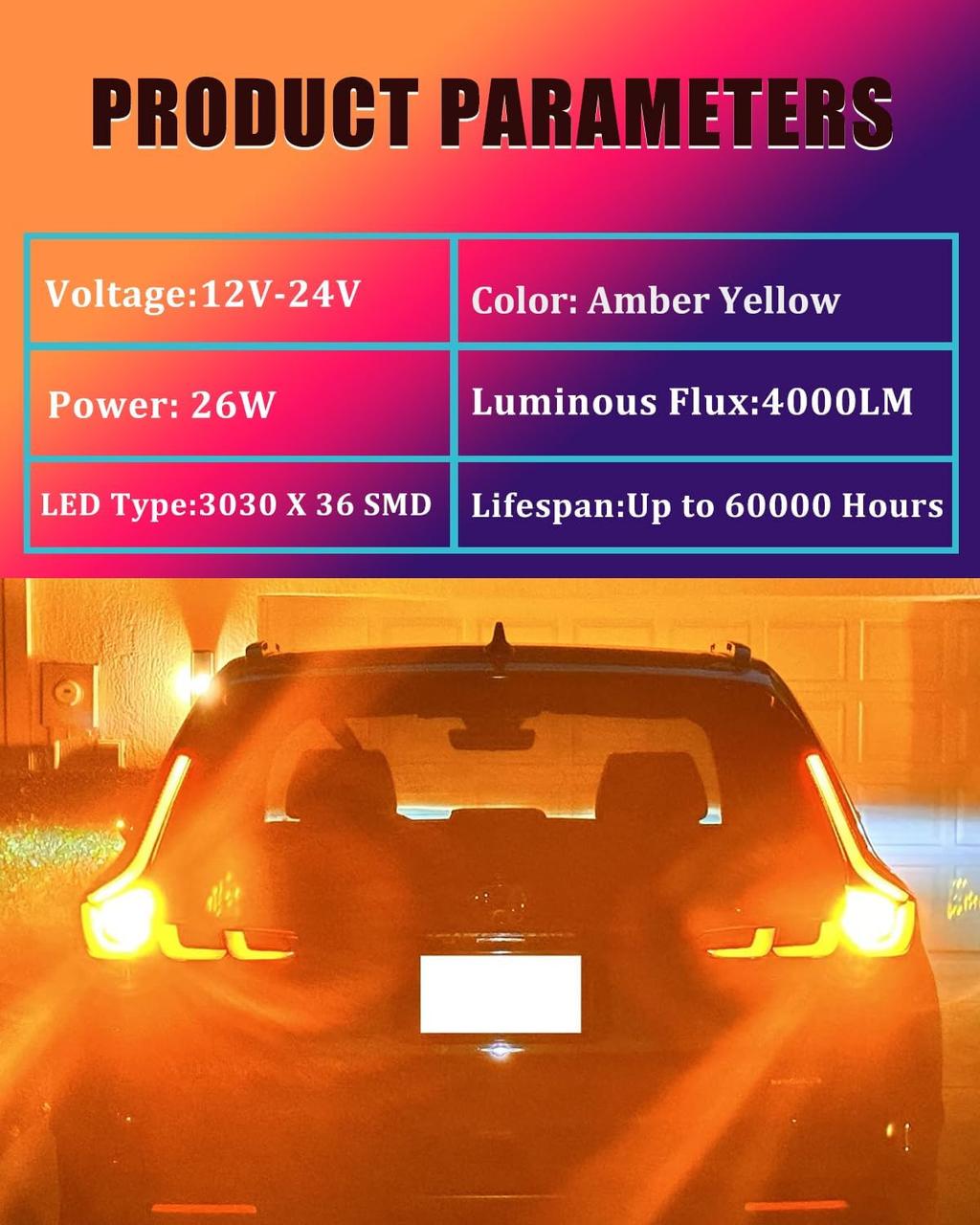 Лампа для поворотов AutoExpert Turbo LED 30W CAN-BUS/1156 BA15S P21W/180°/12V-24V (2054721618) - фото 7 Лампа для поворотов AutoExpert Turbo LED 30W CAN-BUS/1156 BA15S P21W/180°/12V-24V (2054721618) - фото 7