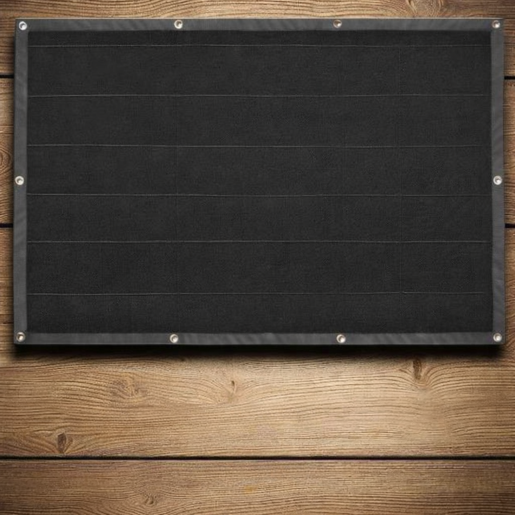 Патч-борд тактический 61x92 см с люверсами и 2 шевронами черный (8-35495)