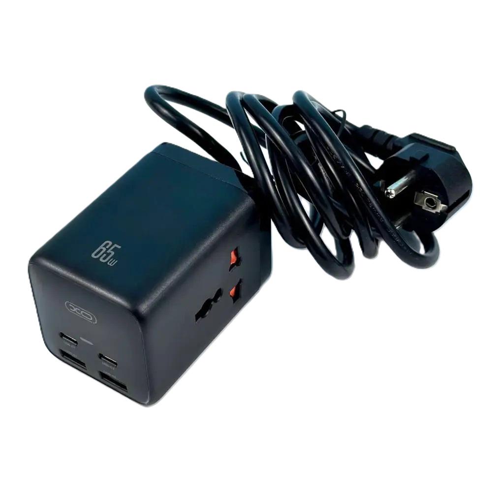 Удлинитель сетевой XO WL24 2 розетки 2-USB 2 Type-C 150 см Black (b9835089) - фото 4 Удлинитель сетевой XO WL24 2 розетки 2-USB 2 Type-C 150 см Black (b9835089) - фото 4