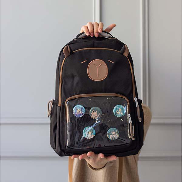 Рюкзак молодежный Capybara 45х31х13 см Черный (ЦБ-00032197) - фото 4 Рюкзак молодежный Capybara 45х31х13 см Черный (ЦБ-00032197) - фото 4