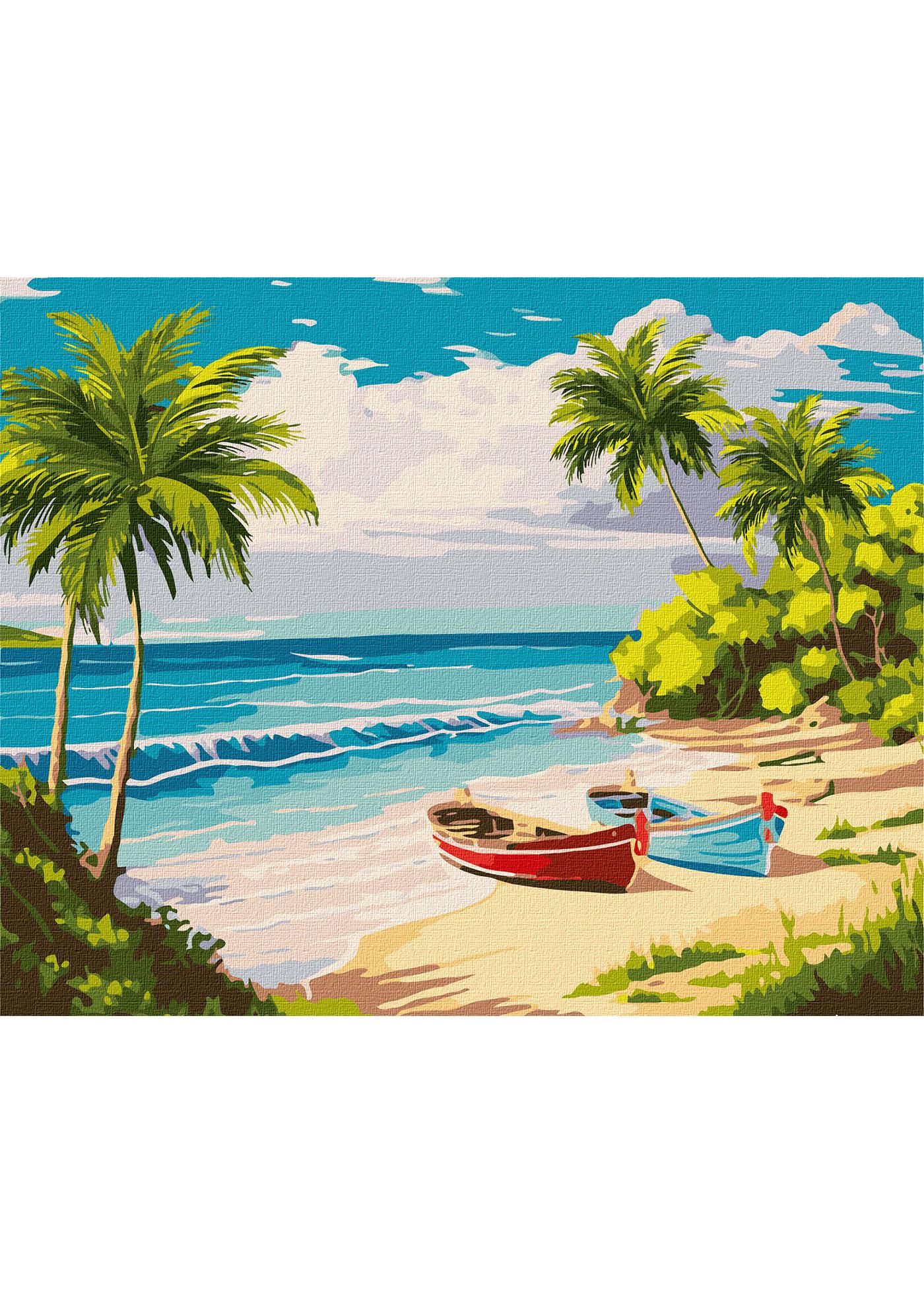 Картина по номерам Идейка Великолепный остров 40х50 см (KHO2785)