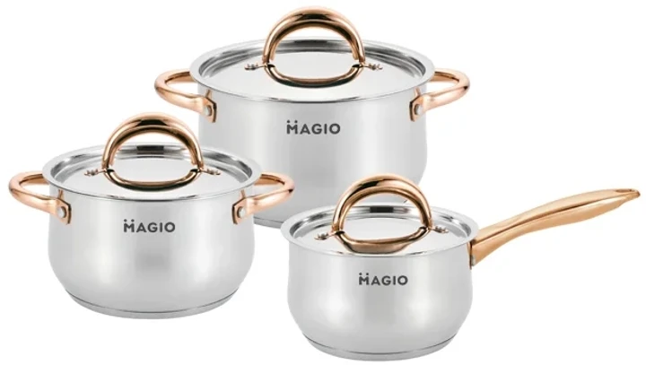 Набор кастрюль Magio MG-1201 нержавеющая сталь 6 пр. (2716160712)