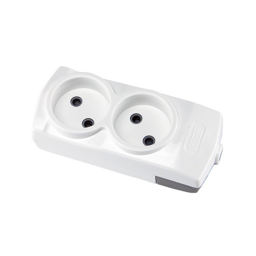 Колодка двомісна Violux без заземлення (910140)