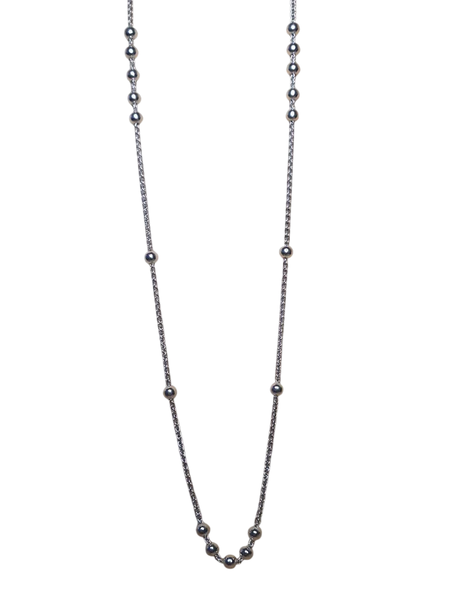 Цепочка серебряная с шариками 45 см 925 проба (26943335)