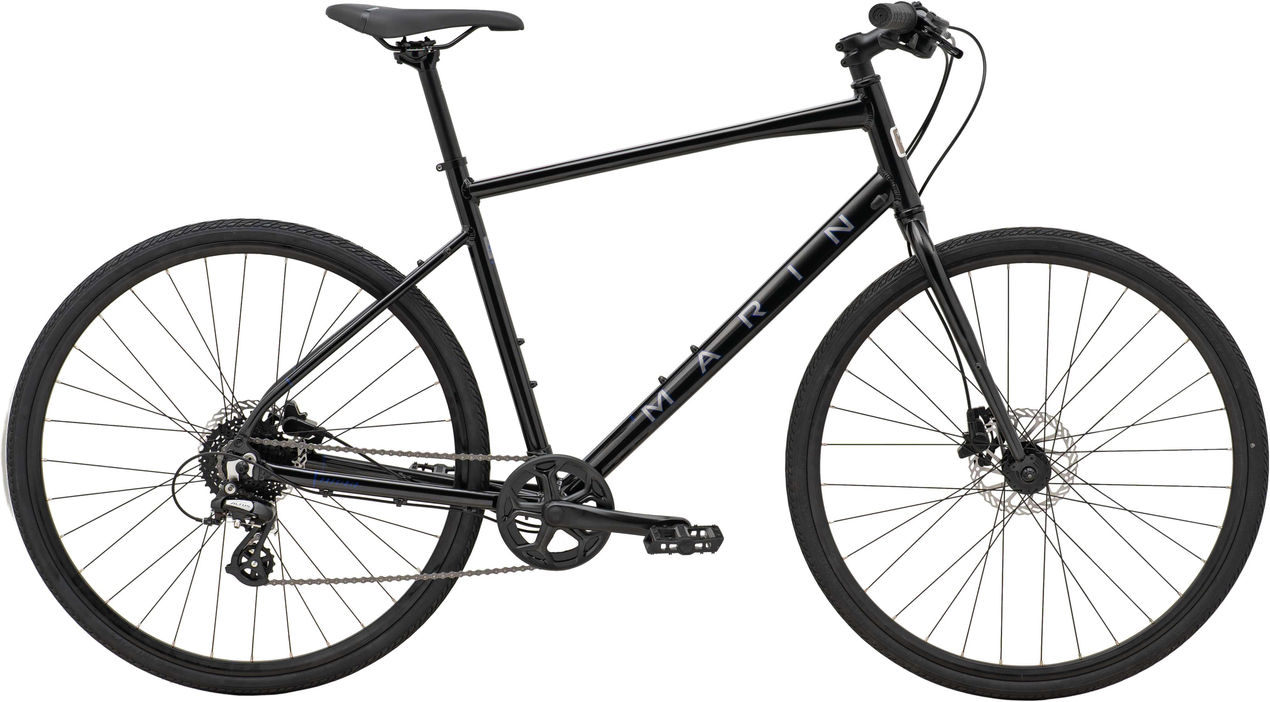 Велосипед MariN 28" Presidio 1 рама XL Gloss Metallic Black/Charcoal/Blue (A5)