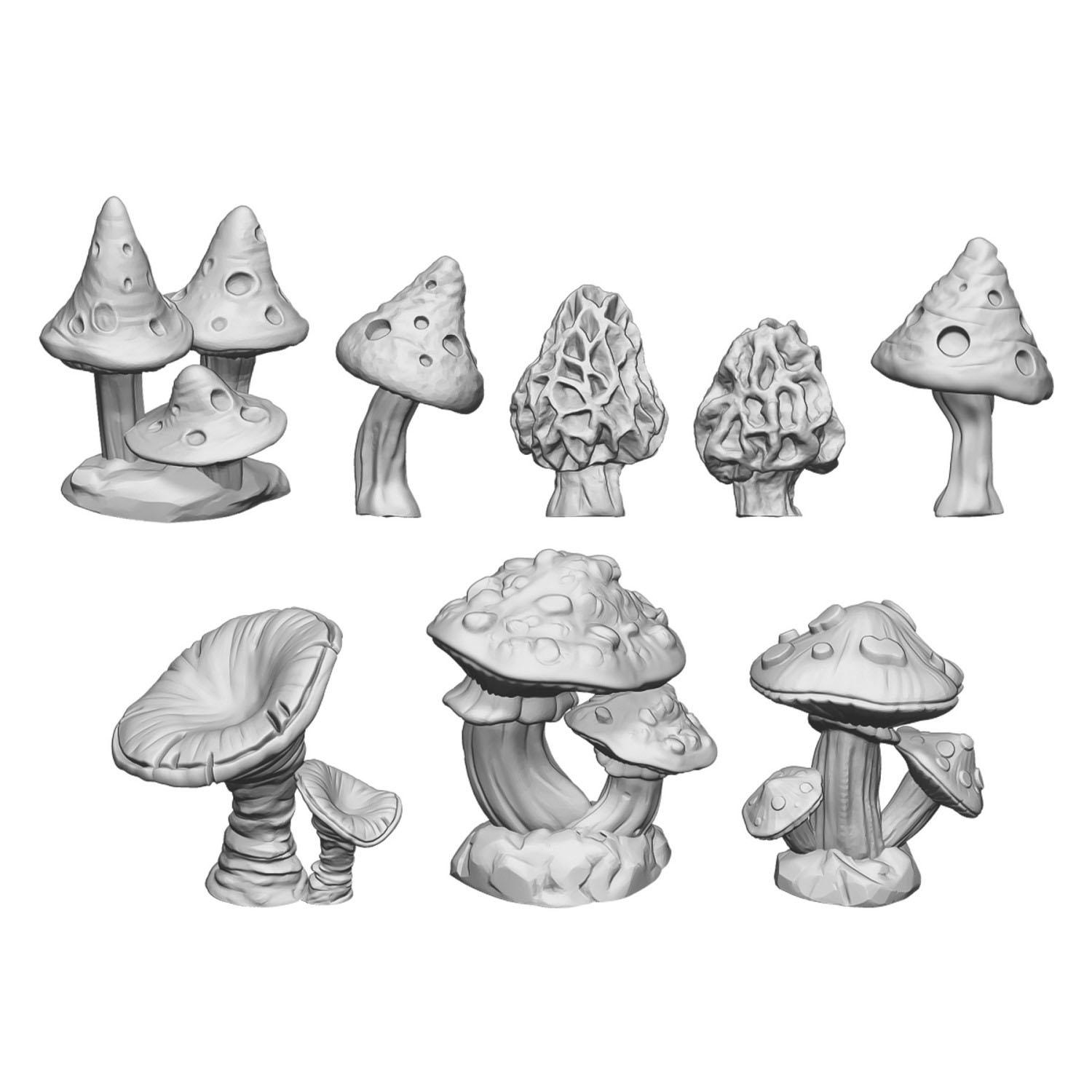 Фігурки 3D GSW Printed Plants Setas Wild XL Гриби великі (12962)