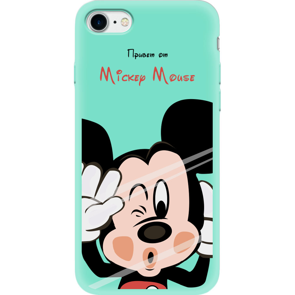 Чехол BoxFace Apple iPhone 7/8 SE  2020 Mister M Мятный силикон (26205-cc58-35447)