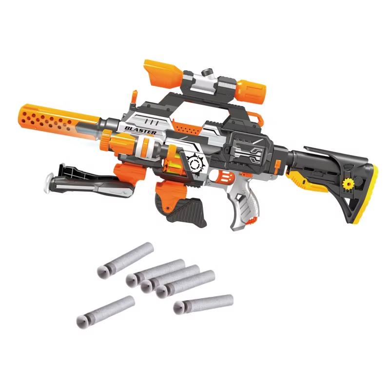 Бластер игровой с мягкими шарами 12 аксессуаров 60 патронов - фото 2