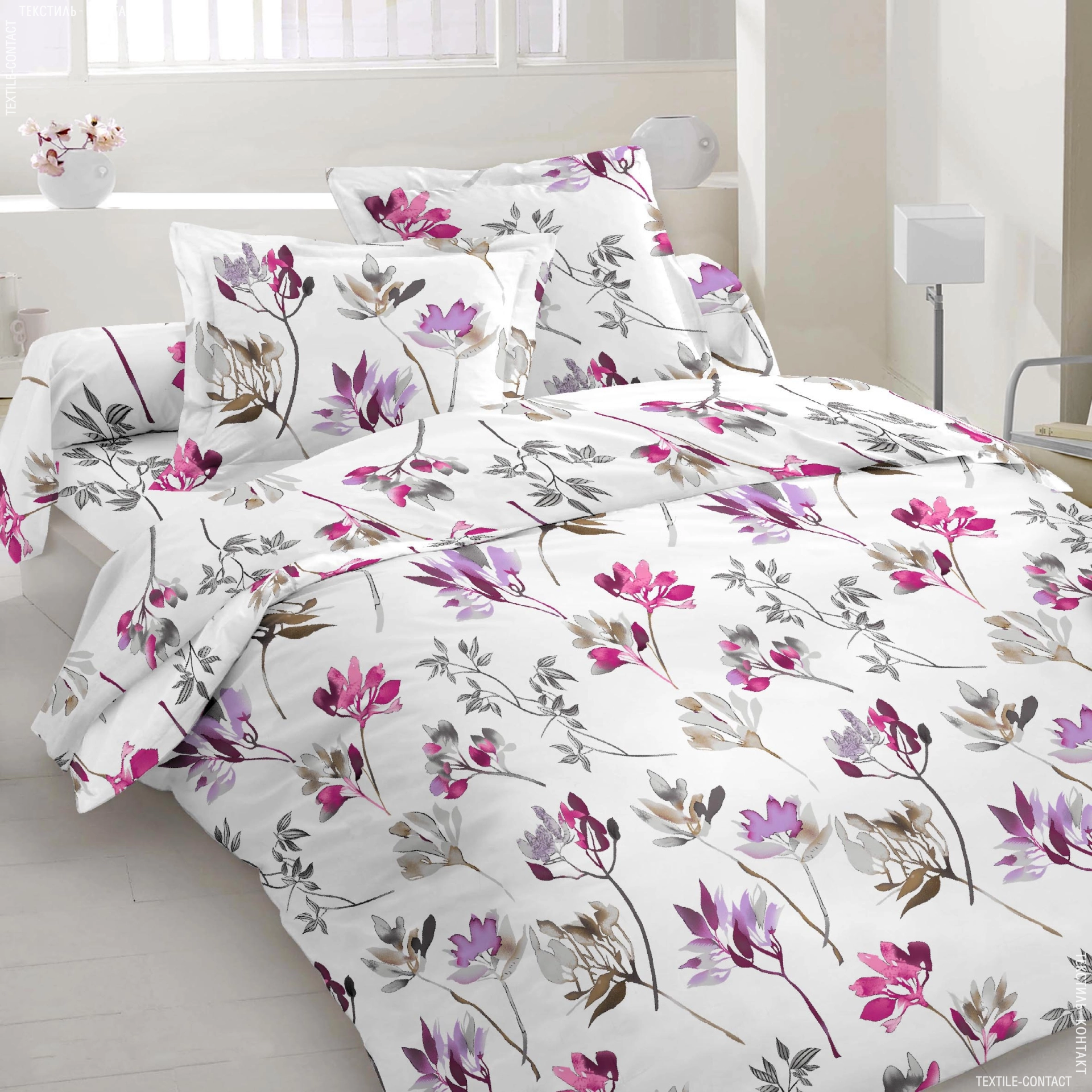 Комплект постільної білизни Vital Textile Голд Люкс бязь двоспальний 180х220 см (BL2-724)