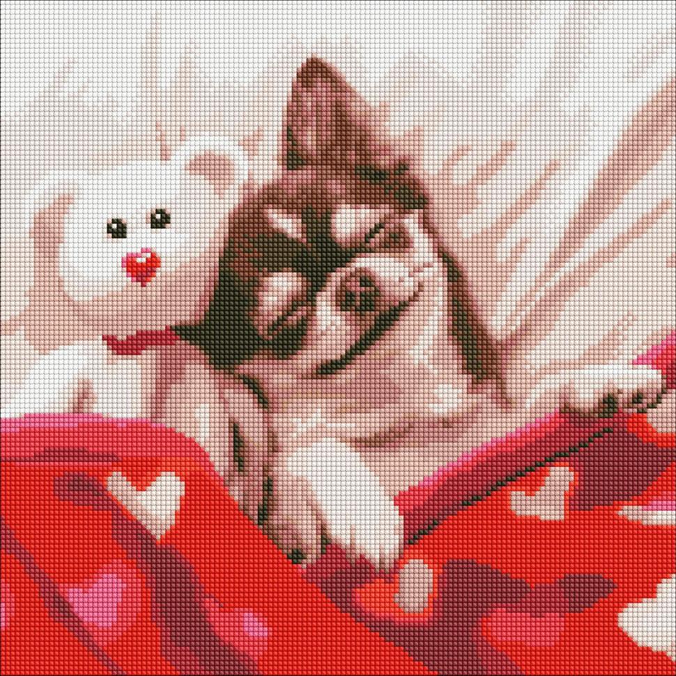 Алмазна мозаїка Ідейка Спляча красуня 40x40 см (AMO7730)