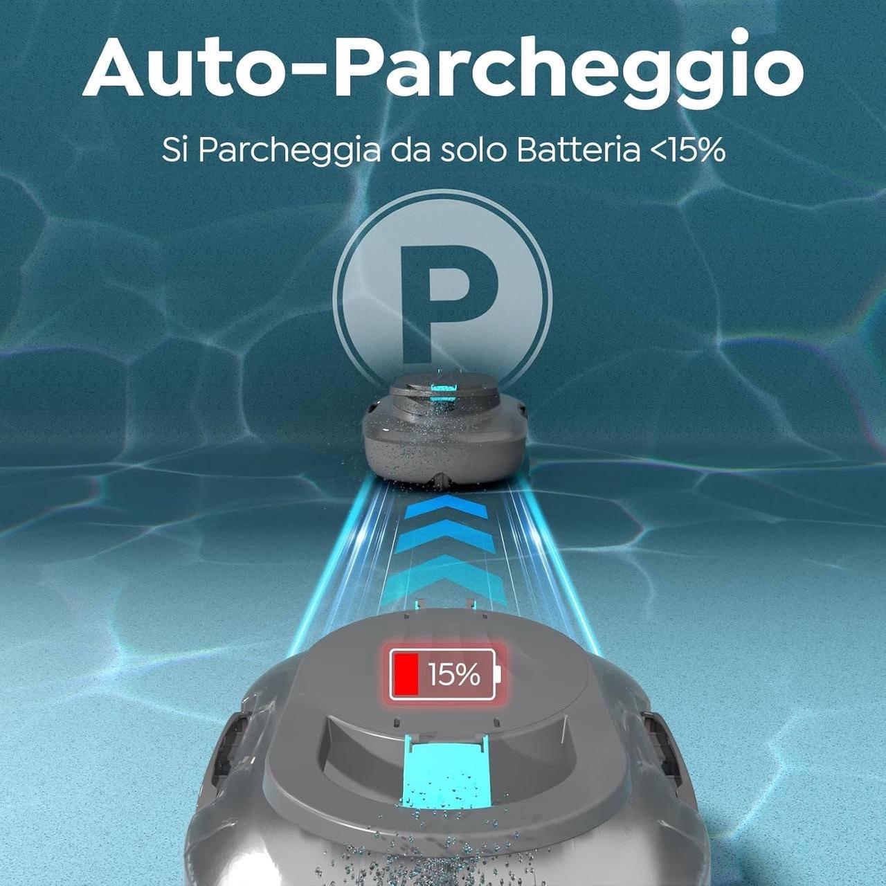 Робот-пылесос для бассейна TALOSBO Pleco S1 аккумуляторный 80 мин работы очистки дна двойной мотор - фото 7 Робот-пылесос для бассейна TALOSBO Pleco S1 аккумуляторный 80 мин работы очистки дна двойной мотор - фото 7