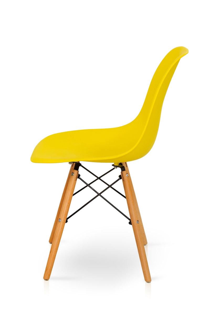 Стілець кухонний Мікс Меблі Смайл Жовтий/ніжки Бук - фото 3 Стілець кухонний Мікс Меблі Смайл Жовтий/ніжки Бук - фото 3