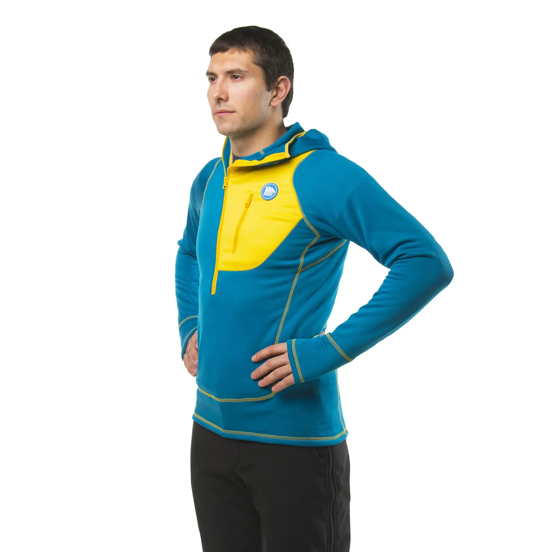 Кофта GJ-Hoody XS Бирюзовый/Желтый (17010275)