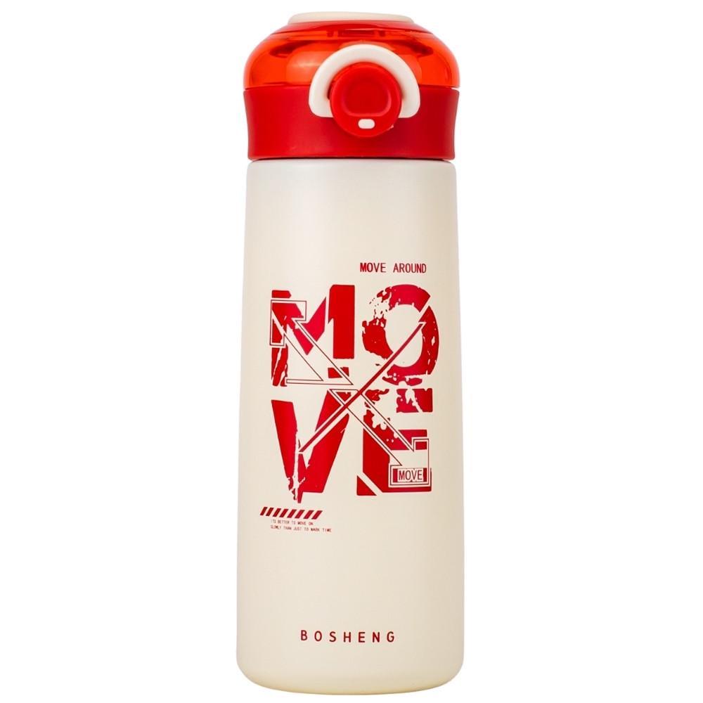 Термос Elisey Open 350 мл Красный/Бежевый (9185-015)