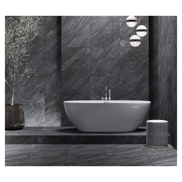 Плитка для підлоги та стін InterCerama Laurent 60x60 см Темно-сірий (6060176072) - фото 2