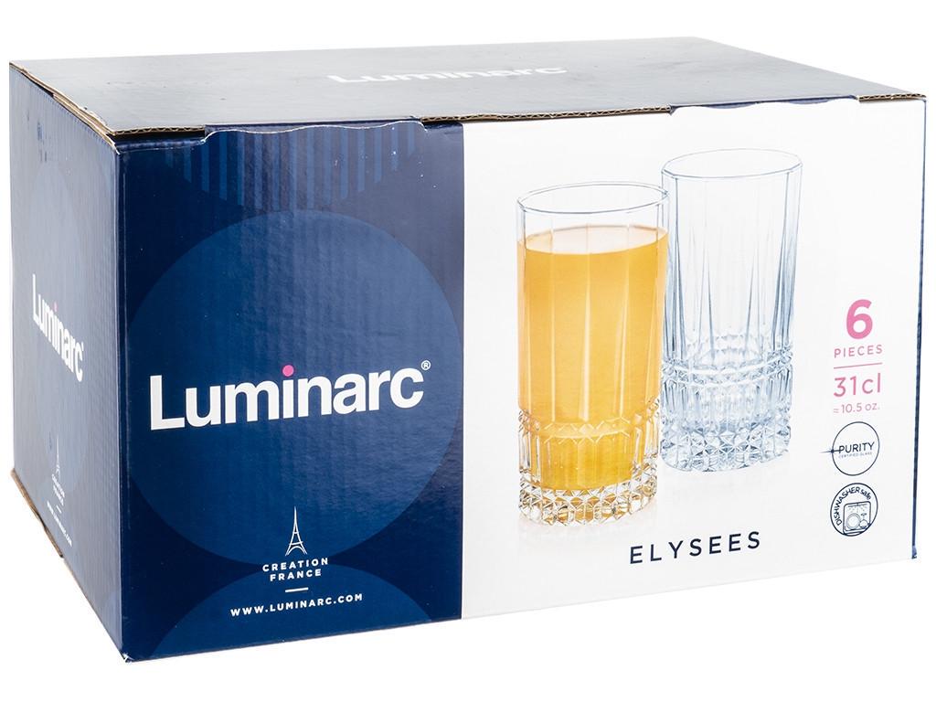 Набір склянок Luminarc Elysees високі 310 мл 6 шт. (N9067) - фото 3