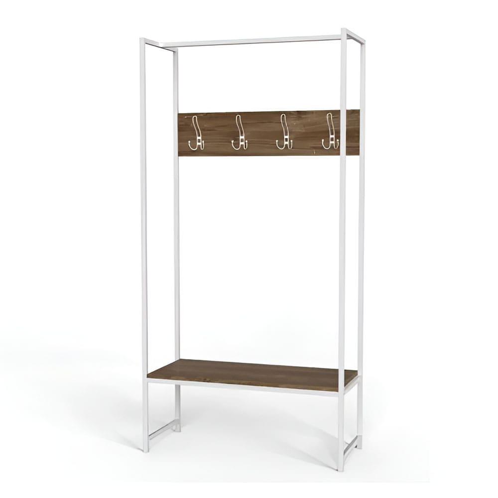Вешалка модульная напольная Ferrum-decor Трелис 12 ДСП 16 мм 180x90x38 см Белый/Дуб Таверна (FRD-104315)