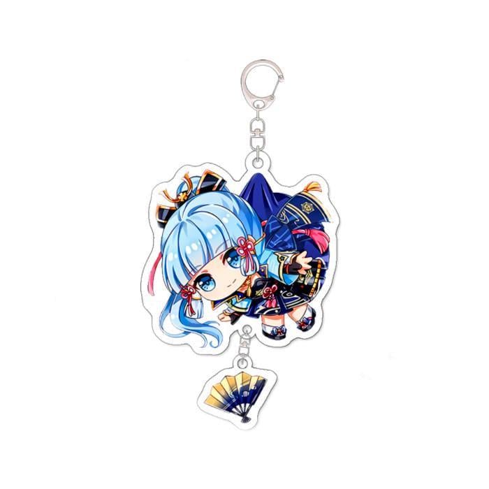 Брелок акриловий Аяка з віялом Genshin Impact (14003)