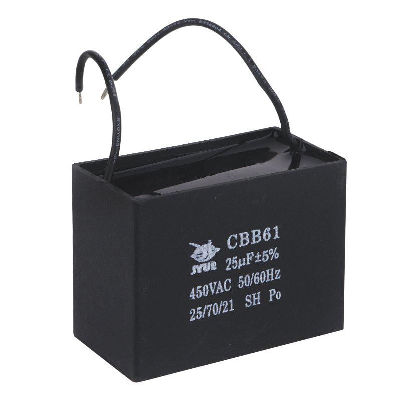 Конденсатор рабочий CBB-61 25 мкФ 450В (A539006)