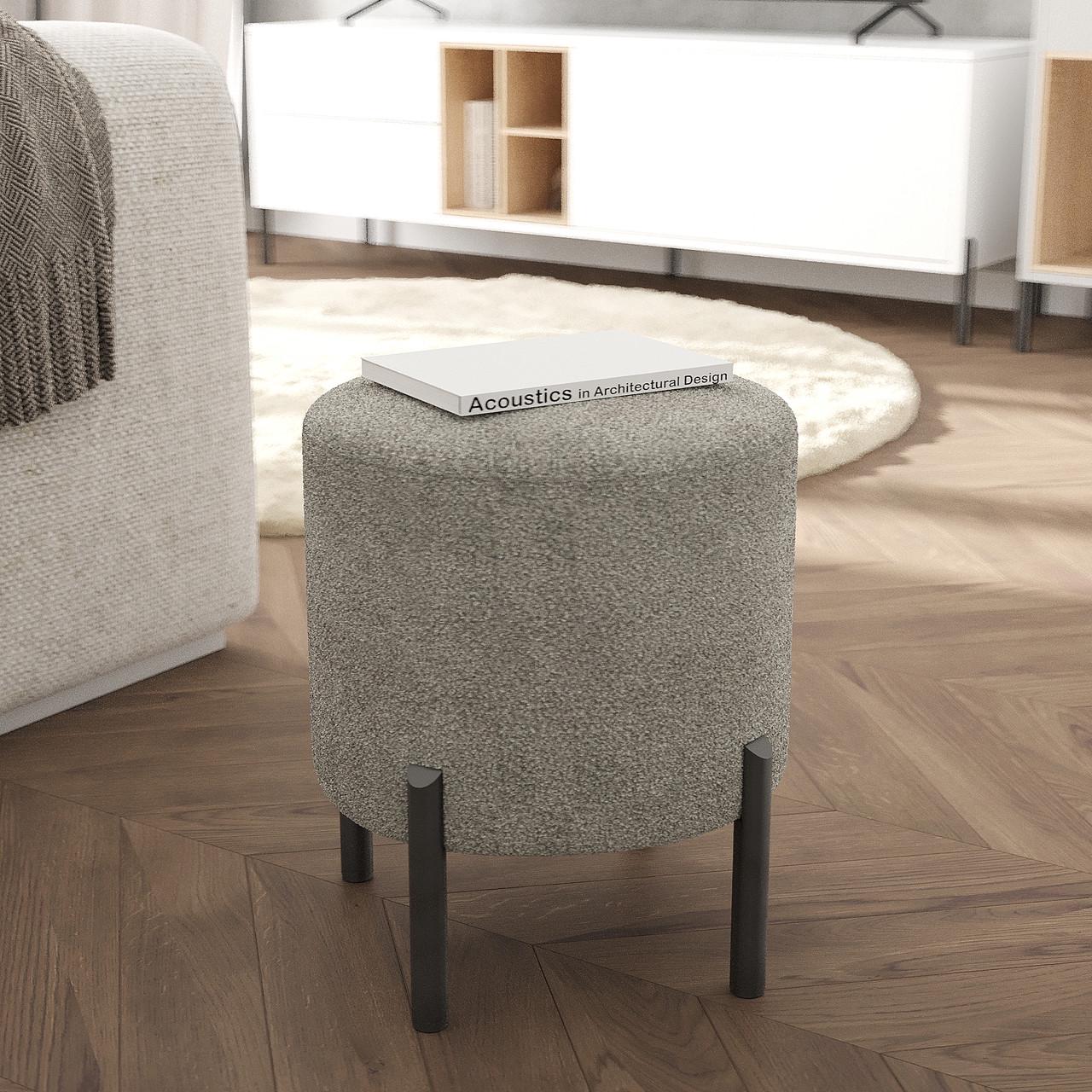 Пуф Ларго на ніжках 430х350 мм Сіро-бежевий (28575367)