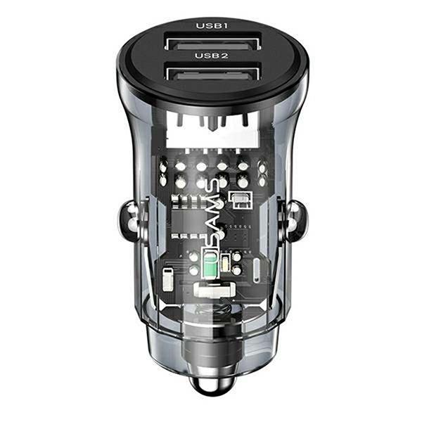 Автомобильное зарядное устройство Usams US-CC161 Charger Kit Black (CC162CC01)