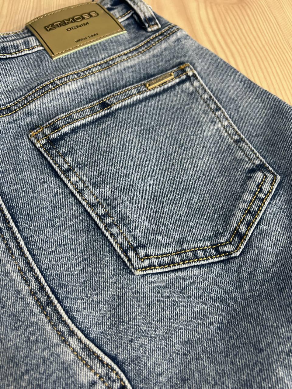 Спідниця жіноча джинсова Moss 501 довга трапеція з клином р. 25 Блакитний (4085) - фото 9 Спідниця жіноча джинсова Moss 501 довга трапеція з клином р. 25 Блакитний (4085) - фото 9