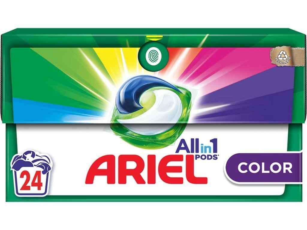 Капсулы для стирки Ariel Pods All-in-1 Color для цветных тканей 24 шт. (1072872)