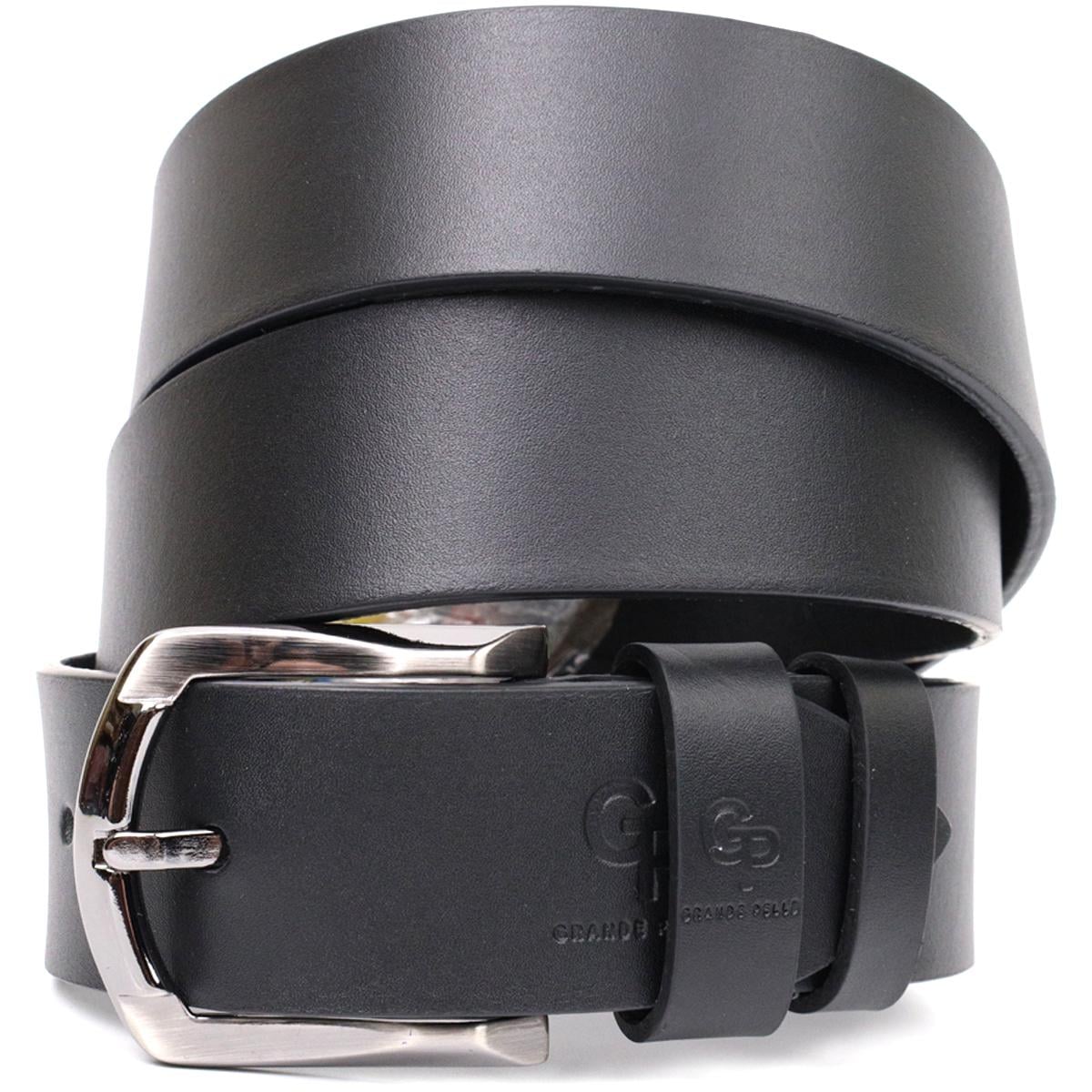 Ремінь Grande Pelle Belt 11686 з натуральної шкіри Чорний