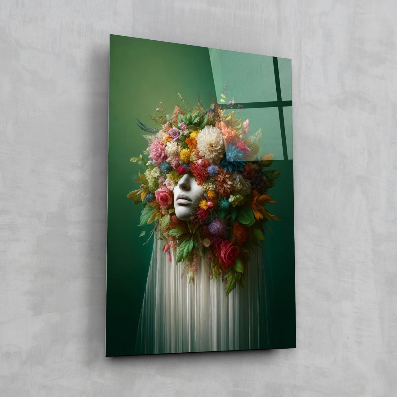 Картина на стекле NovellaPrint Цветочная фантазия 80х120 см (453.4)