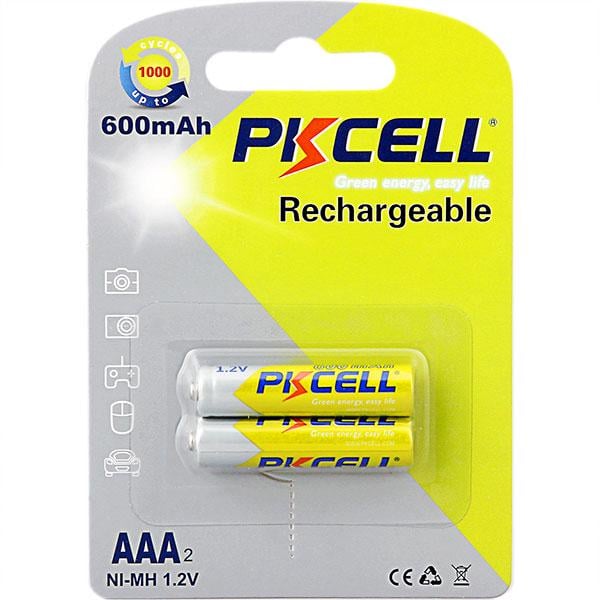 Аккумулятор PKCELL Ni-MH AAA600-2B AAA 600 mAh 1,2V 2 шт. (8458)