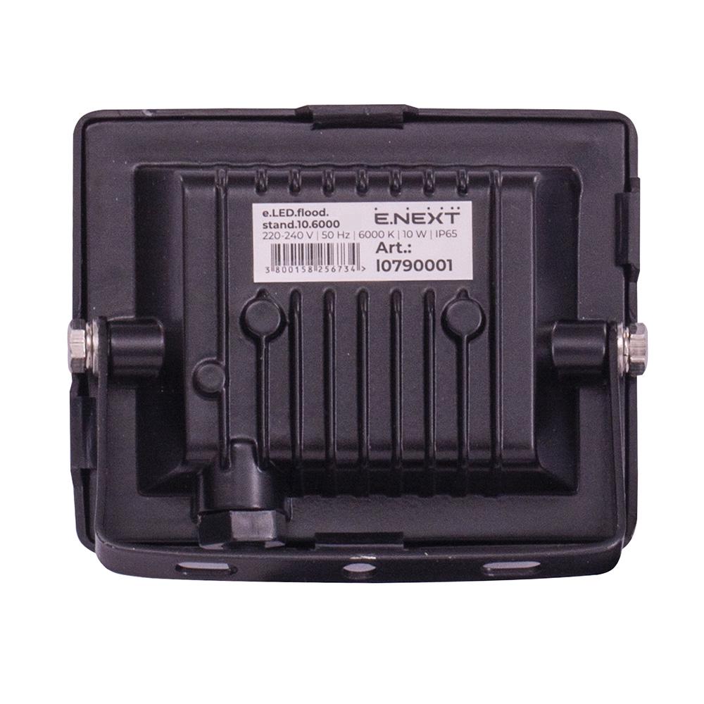 Прожектор LED E.NEXT e.LED.flood.stand.10.6000 10W 220V 800lm 6000K IP65 90x28x70 мм (l0790001) - фото 3 Прожектор LED E.NEXT e.LED.flood.stand.10.6000 10W 220V 800lm 6000K IP65 90x28x70 мм (l0790001) - фото 3
