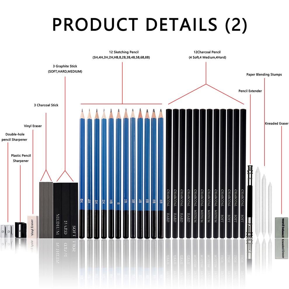 Большой набор для рисования карандаши 75 пр. Art Planet - фото 6 Большой набор для рисования карандаши 75 пр. Art Planet - фото 6