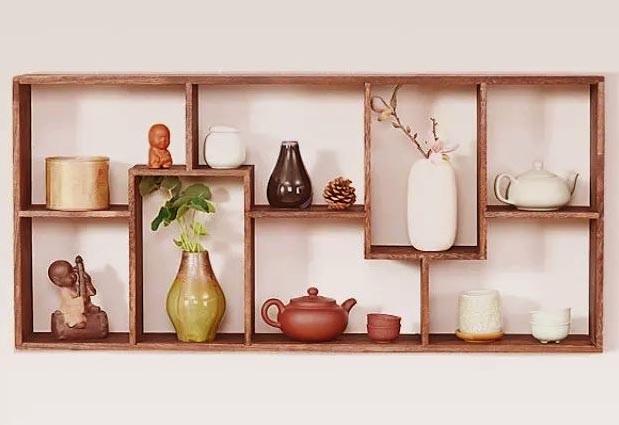 Полка для кружек из дерева Фалинера Шафран (СДК-010606)