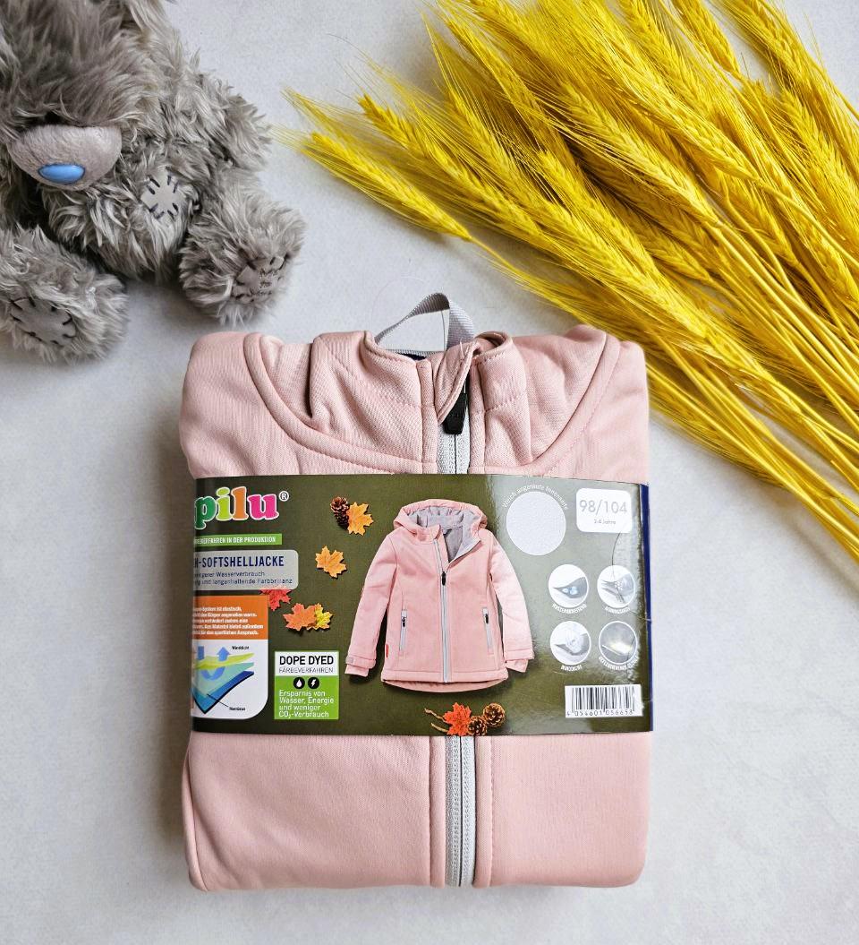 Куртка-софтшел на флісі Lupilu для дівчинки 110-116 см (056665)