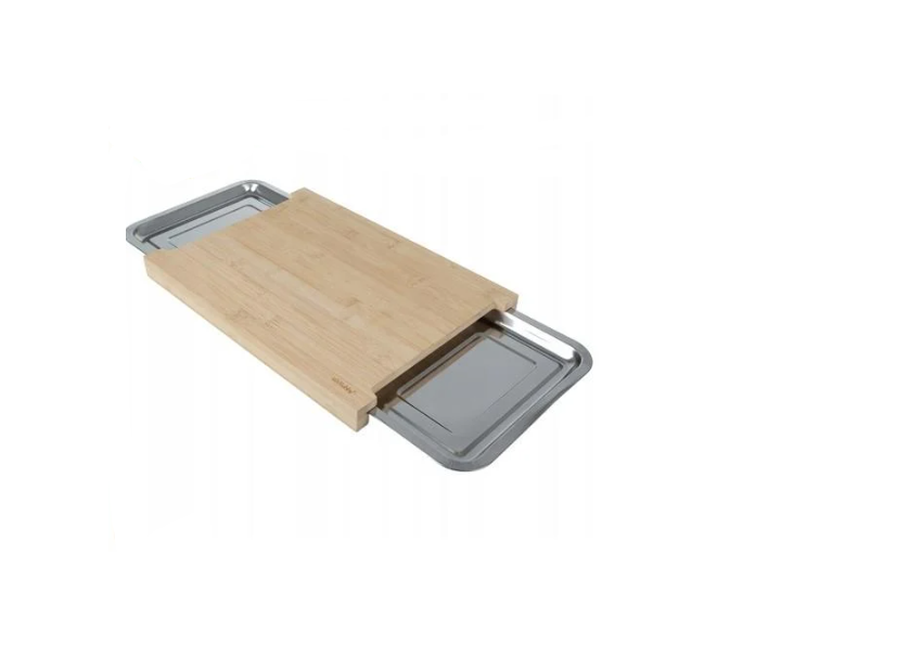 Дошка кухонна для нарізання з 2 контейнерами 40x28,5 см Дошка кухонна для нарізання з 2 контейнерами 40x28,5 см