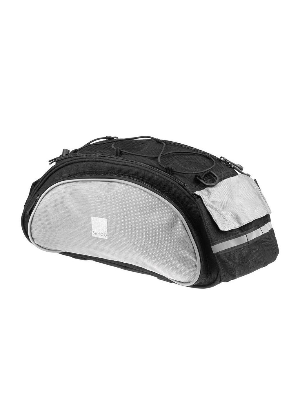 Сумка велосипедна на багажник Sahoo 14541-A Чорно-сірий (6920636701673-SH)