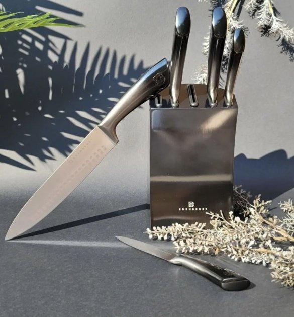 Набор ножей Edenberg 6 пр. с подставкой Серый (EB-11003)