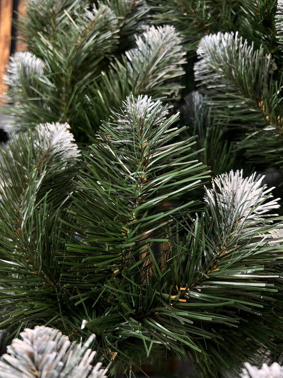 Ялина штучна Біла королева з засніженими кінчиками ПВХ 2 м Зелений (PR1197) - фото 2