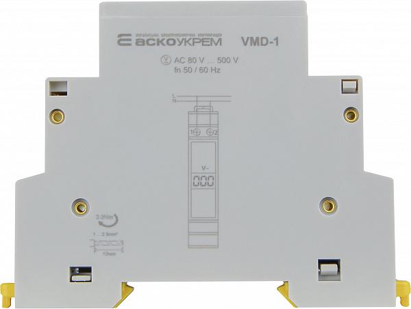 Вольтметр цифровой модульный АСКО-Укрем VMD-1 однофазный AC 80-500V (A0010250001) - фото 2