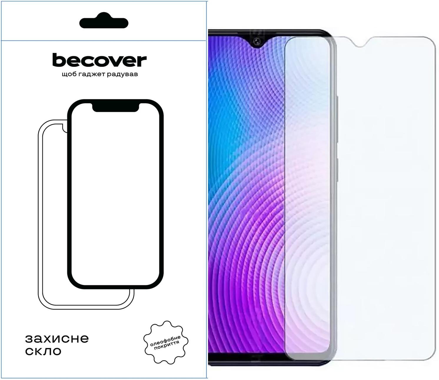 Защитное стекло BeCover для Tecno Spark 10C (KI5k) 3D Crystal Clear Glass (709748) - фото 1