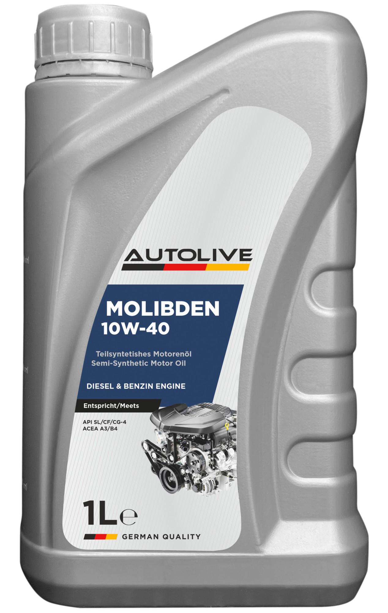 Моторное масло AUTOLIVE Molibden 10W-40 1 л