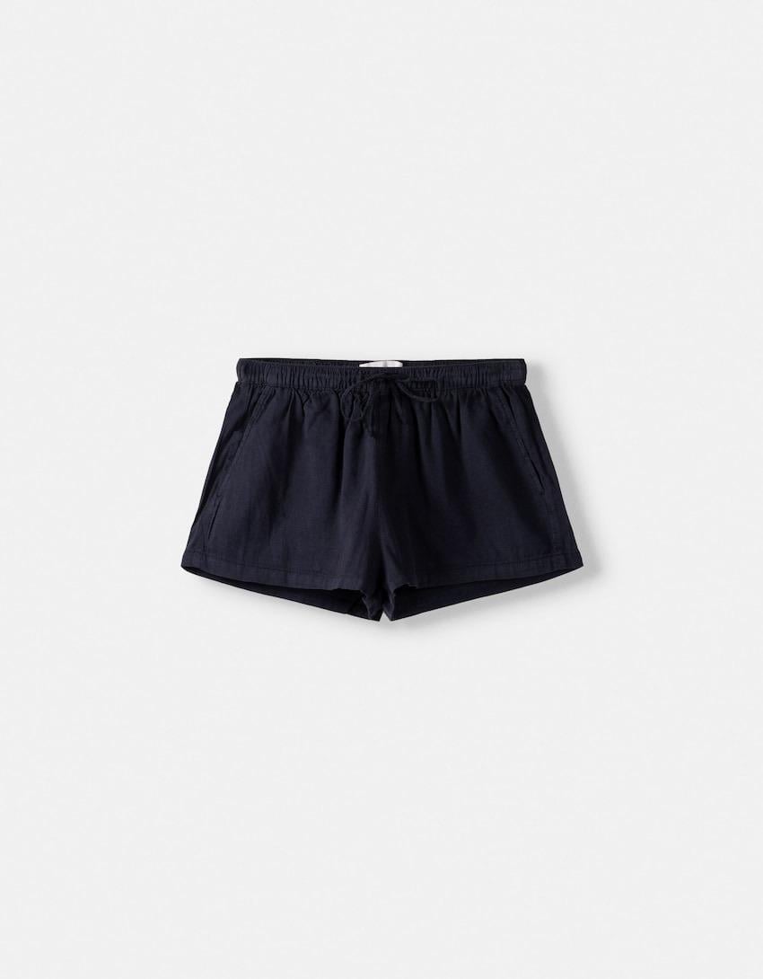 Шорты для девочки Bershka р. 164 Черный (8336019401)