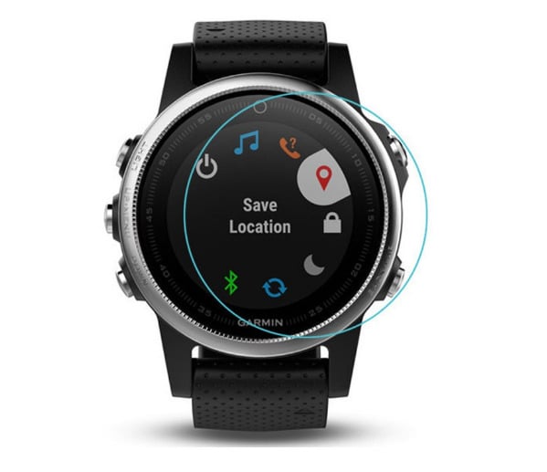 Закаленное защитное стекло для спортивных часов Garmin Fenix 5S (928618539)