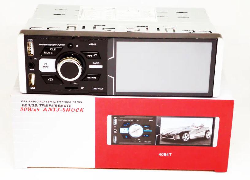 Автомагнітола 1DIN 4064T ISO Сенсорний екран 4,1''/ RGB підсвічування/DIVX/MP3/USB/Bluetooth/AV-in (17501) - фото 8