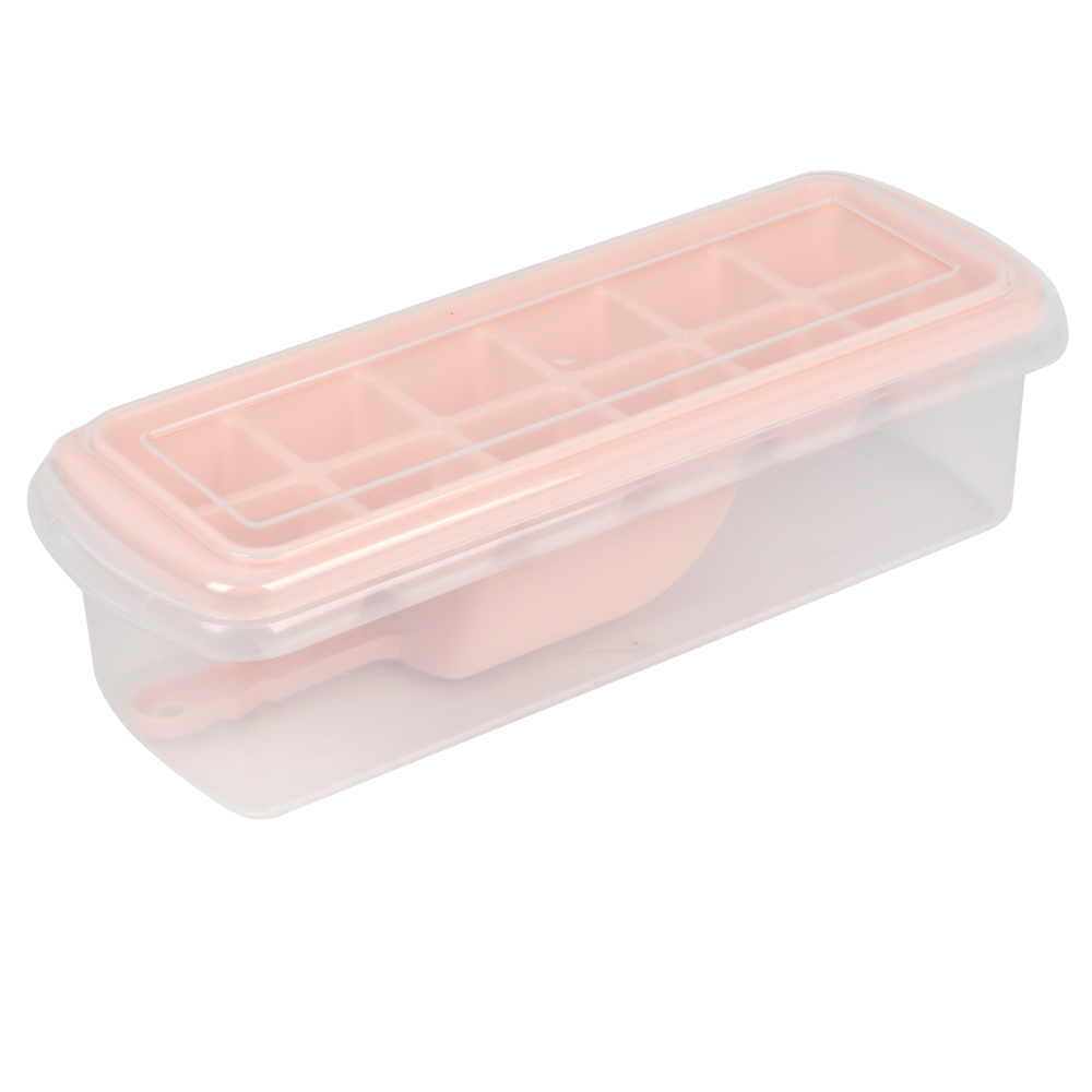 Форма для льда с контейнером и лопаткой Stenson R92489 28x10x9 см Pink (36521973) Форма для льда с контейнером и лопаткой Stenson R92489 28x10x9 см Pink (36521973)