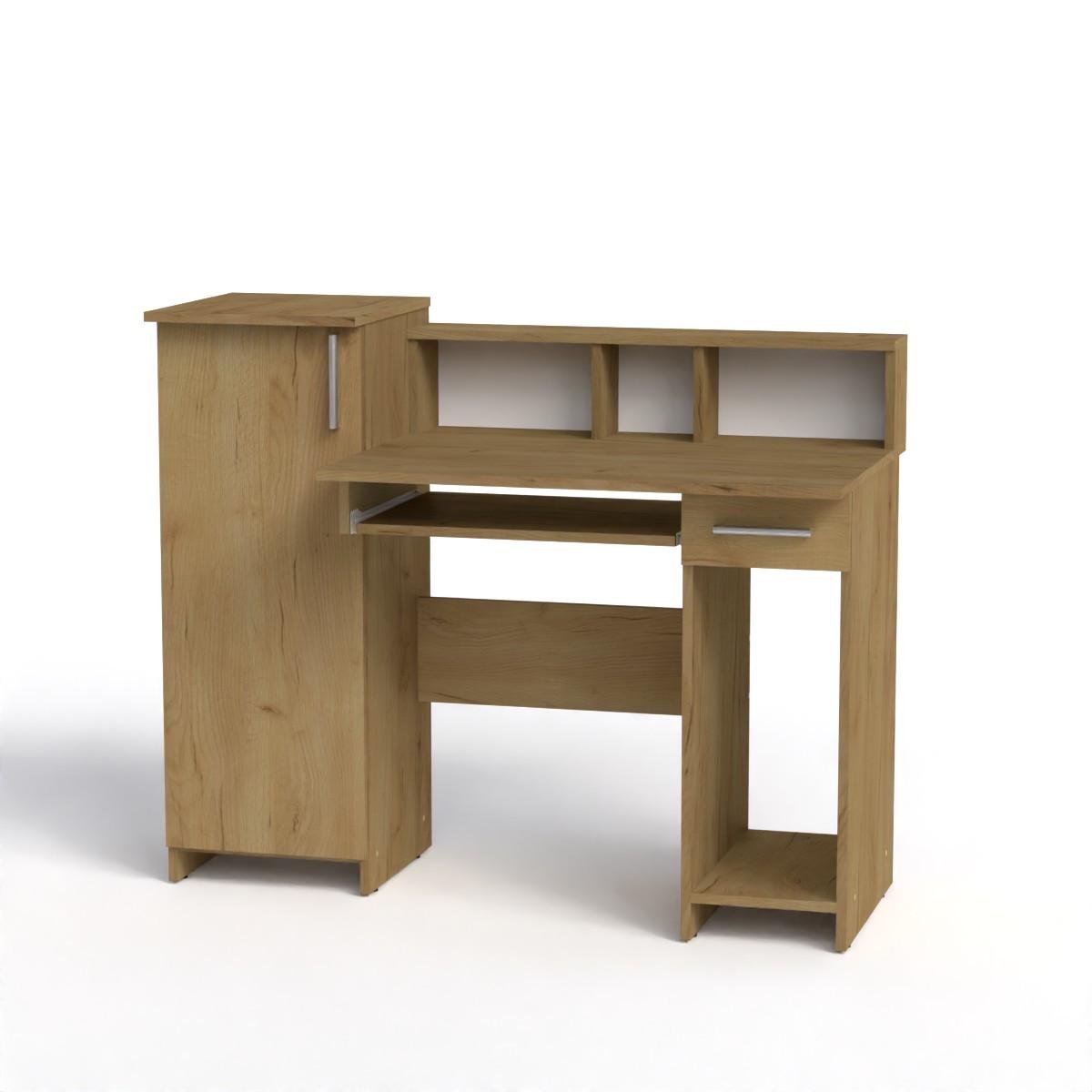 Стол компьютерный Компанит Пи Пи 2 117,5х60х95,6 см Дуб крафт золотой (26720056)