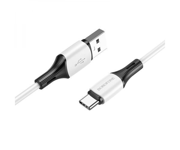 Кабель USB Borofone BX79 Silicone Type-C 3A White