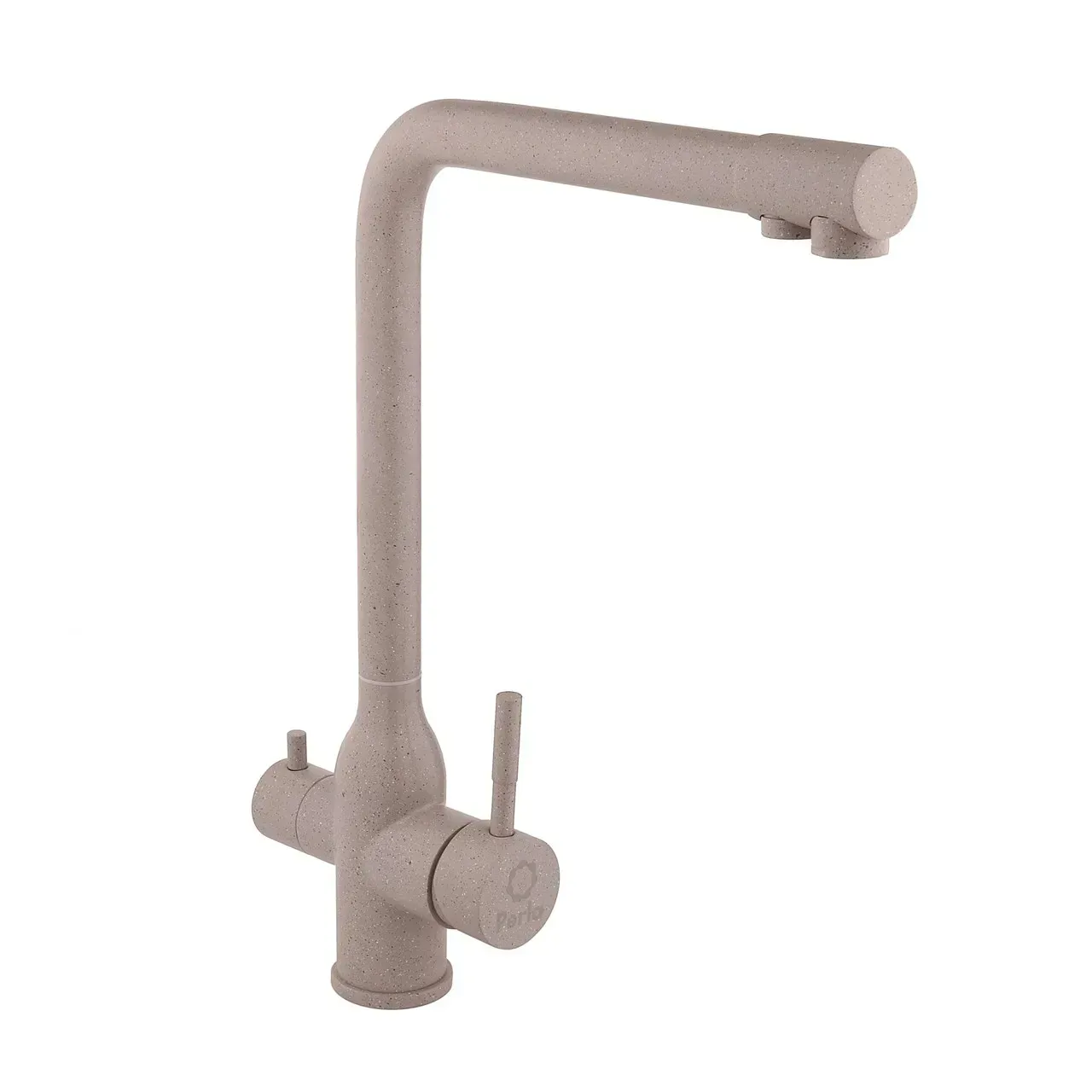 Смеситель для кухни Perla OCELI с подключением к фильтру нержавеющая сталь Бежевый гранит (PSS501/31488422)