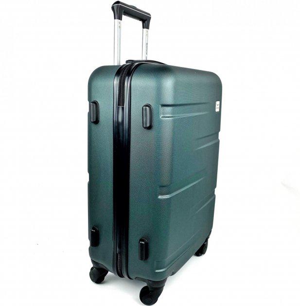 Валіза пластикова Wings 167 велика Темно-зелений (8326702) - фото 3 Валіза пластикова Wings 167 велика Темно-зелений (8326702) - фото 3