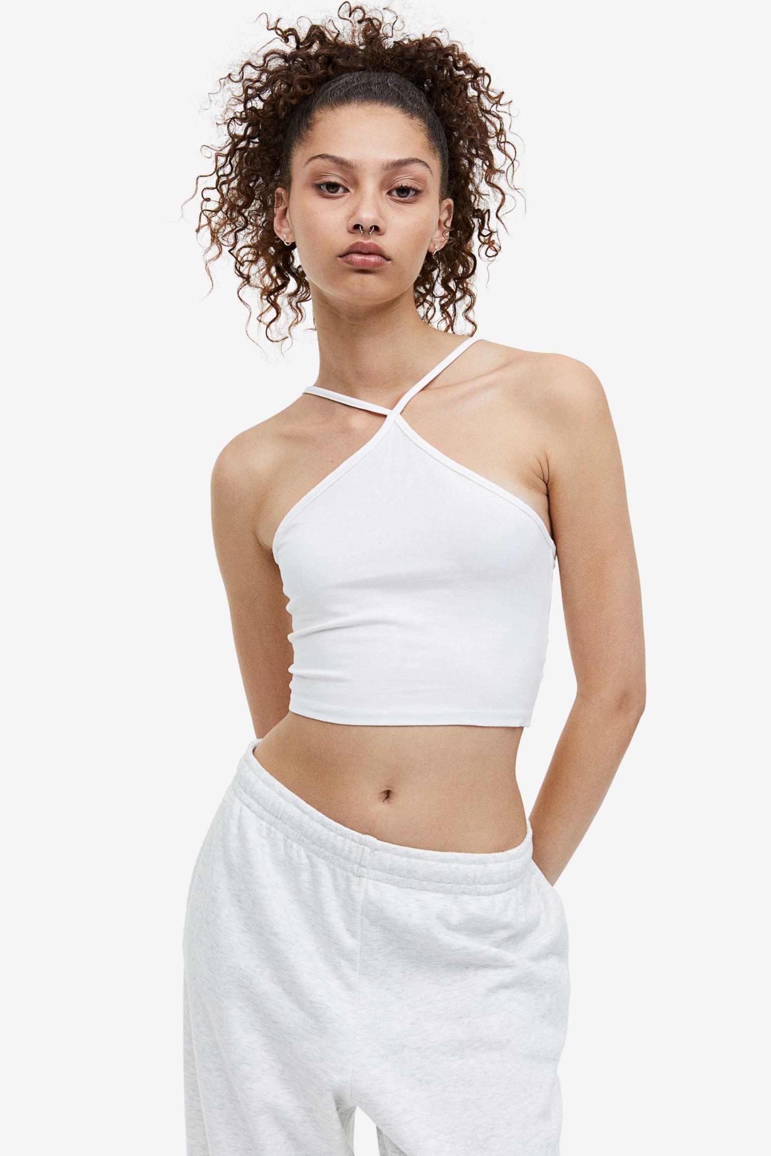 Топ H&M XS Білий (A16021031509)
